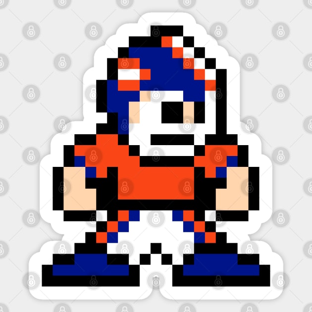 Mega Football Star - Denver Sticker by The Pixel League